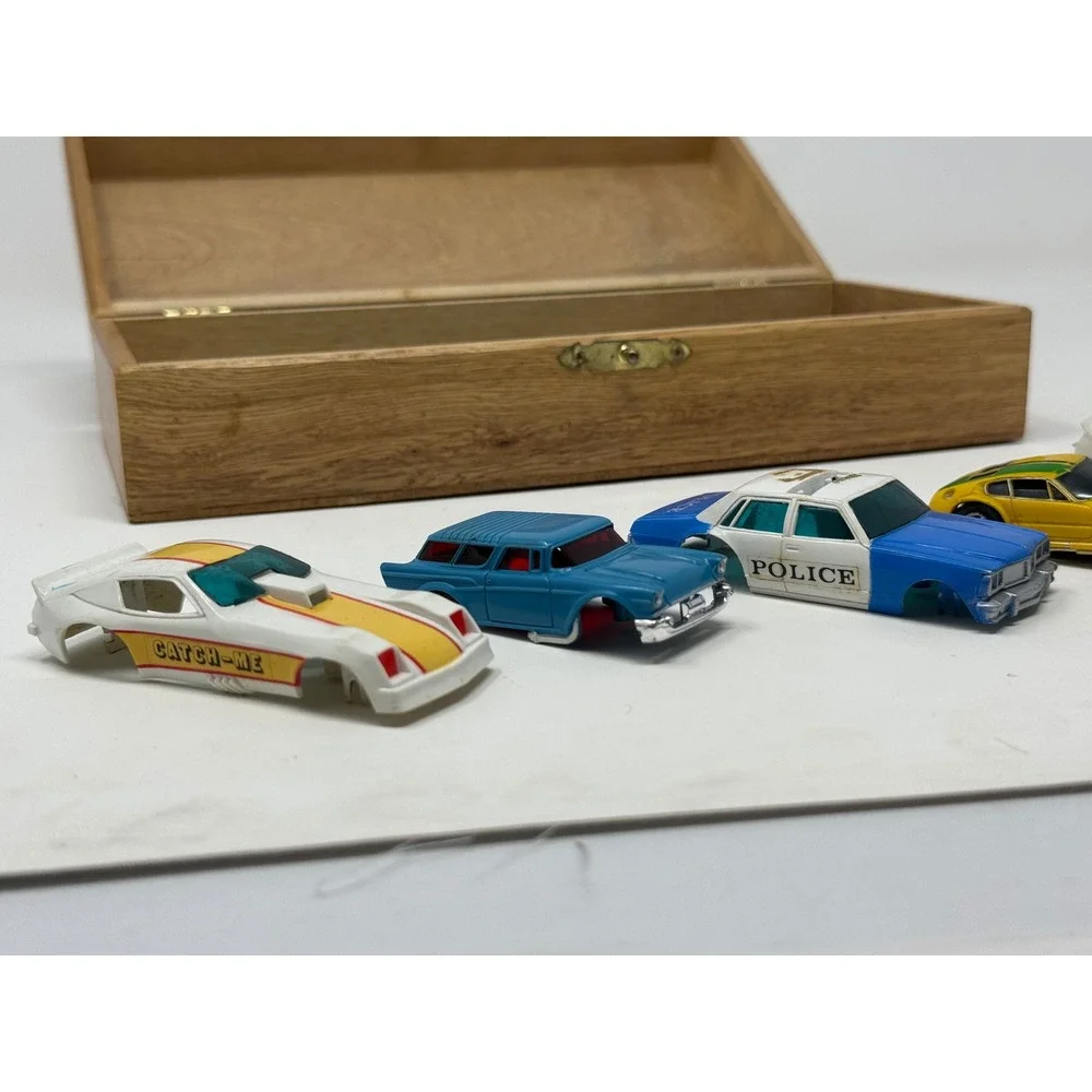 Vintage Matchbox Speed Slot Lot Chassis Bodies Parts Repair aurora ferrari